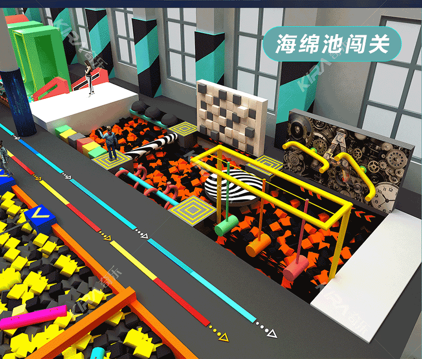 全新親子樂園是比較大型的室內樂園，綜合型室內樂園，